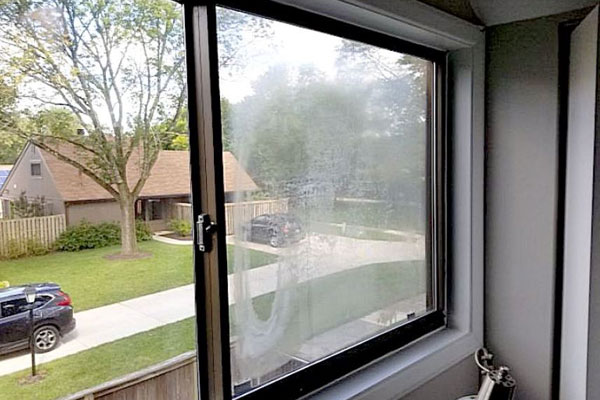 Cloudy double-pane windows are to be expected with time